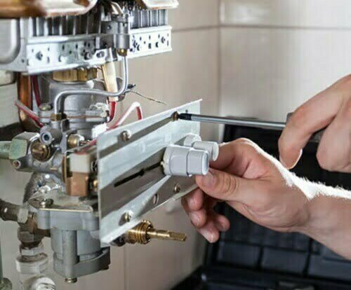 repairing a gas water heating system