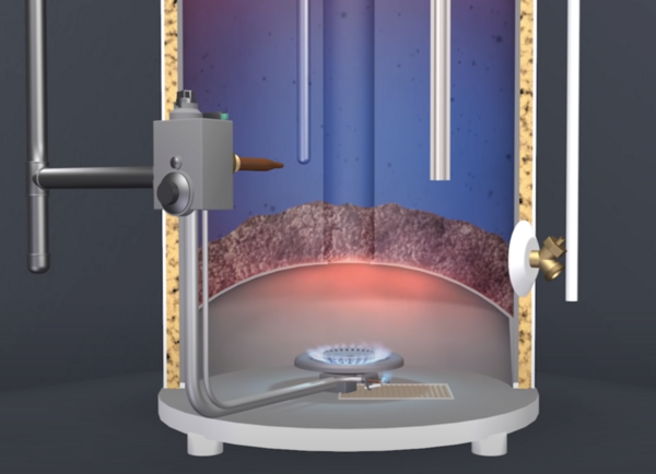 with gas water heaters sediments can build up at the bottom of your tank