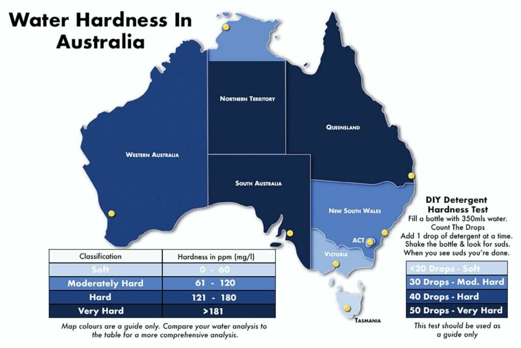 water hardness map